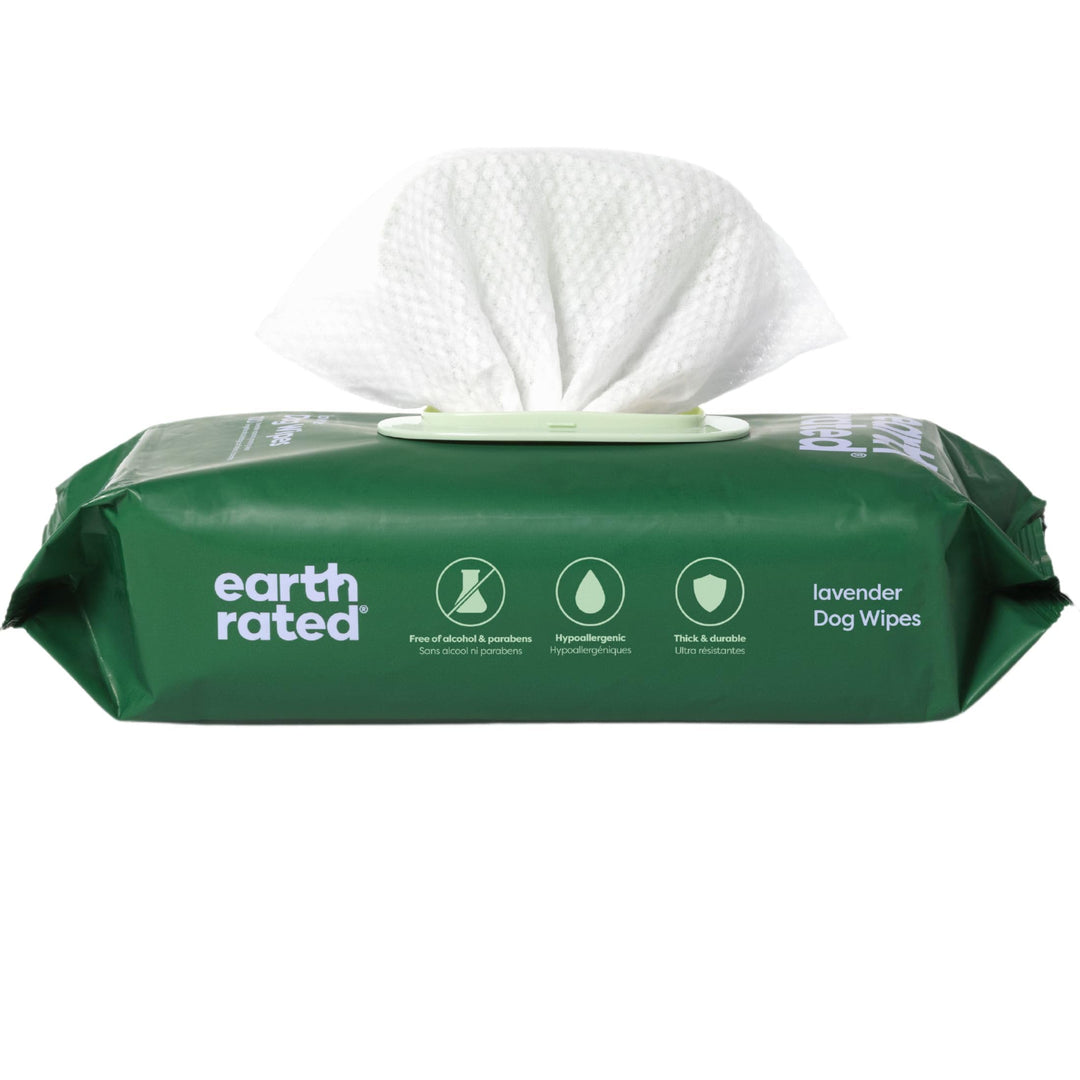 Earth Rated Hypoallergenic Pet Wipes for Dogs & Cats