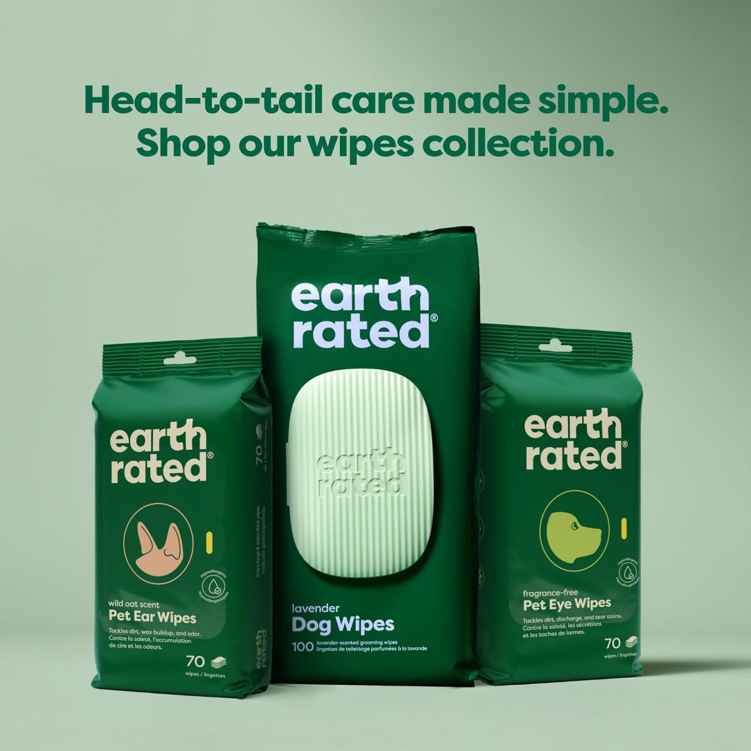 Earth Rated Hypoallergenic Pet Wipes for Dogs & Cats