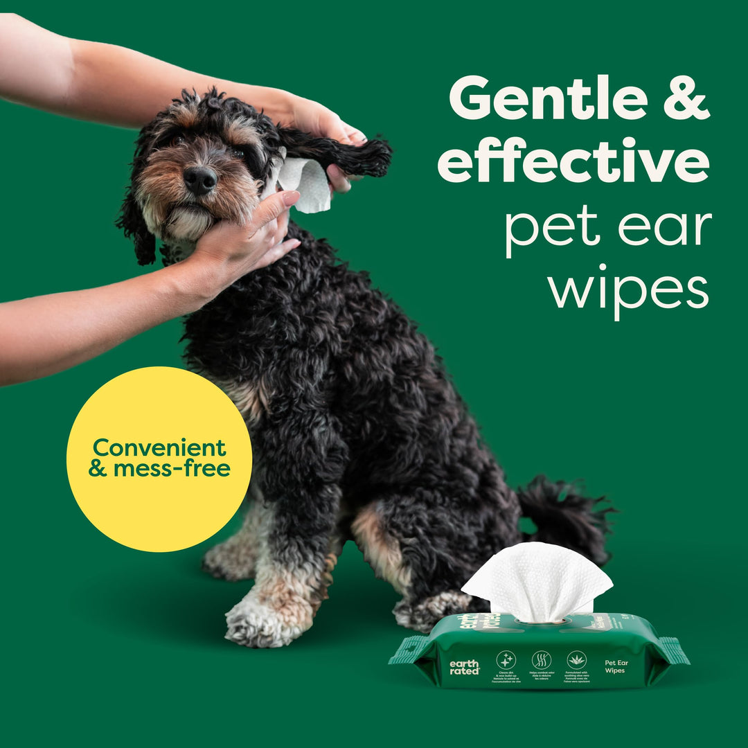Earth Rated Hypoallergenic Pet Wipes for Dogs & Cats