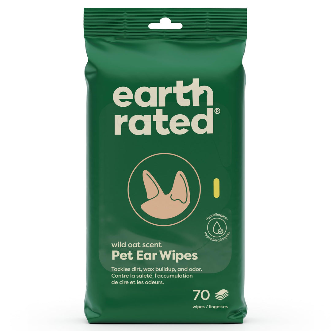 Earth Rated Hypoallergenic Pet Wipes for Dogs & Cats