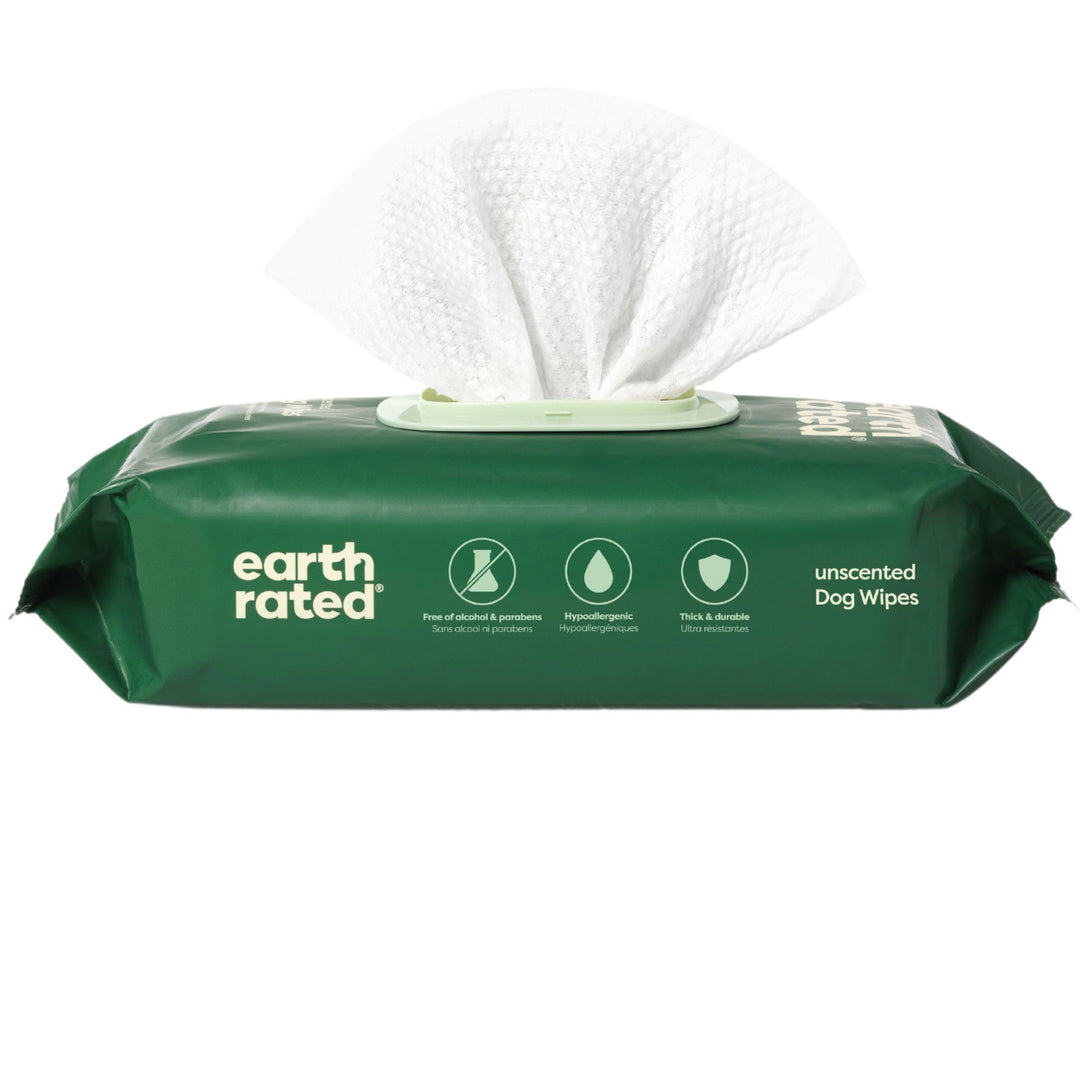 Earth Rated Hypoallergenic Pet Wipes for Dogs & Cats